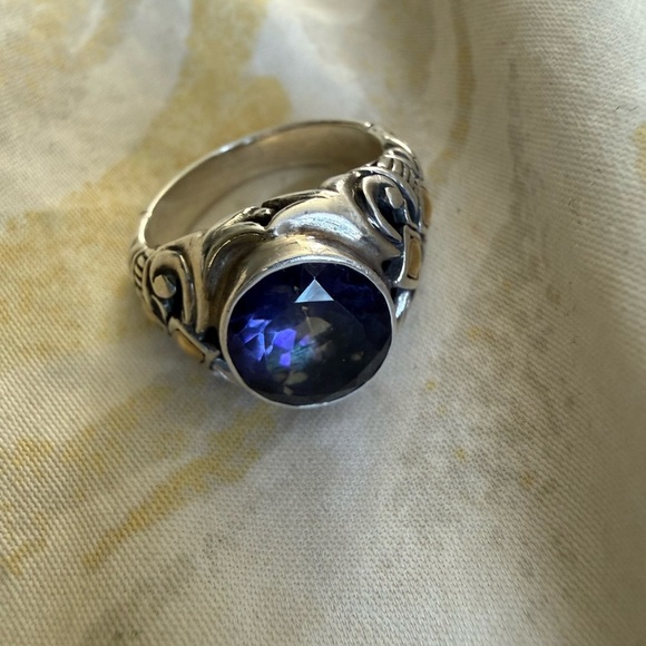 Robert Manse Sterling Silver 925 18k Amethyst Ring Size 6 - Picture 15 of 16